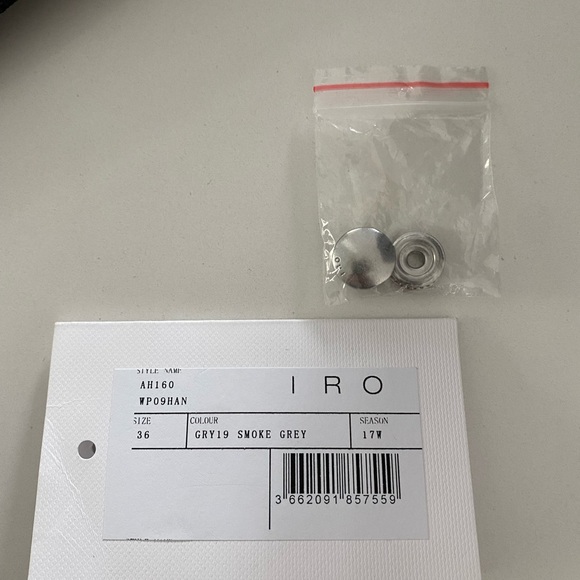 IRO Leather Jacket Sz 36 - Picture 10 of 11